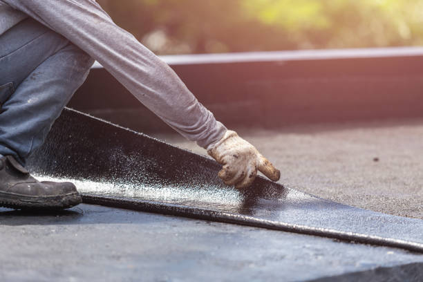 Professional Emergency Waterproofing technician working in Philo, OH